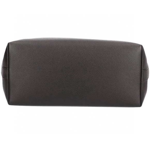 Burberry check details leather tote bag with logo - Picture 6 of 9